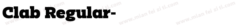 Clab Regular字体转换